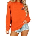thumbnail image 6 of Kaondbfi Womens Football Embroidered Sweatshirt Casual Crewneck Pullover Long Sleeve Tops for Football Fans Fall Essentials Clothes, 6 of 6