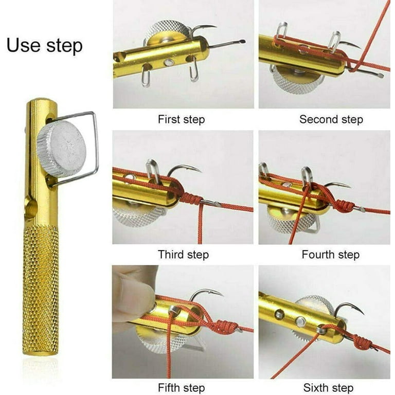 LNKOO 3Pcs Fast Fishing Knot Tying Tool, Practical Knot Line Tying Knotting  Tool Manual Portable Fast Fishing Supplies Accessories 