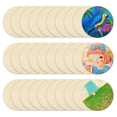 thumbnail image 2 of Miangastore Wood Rounds Discs Beige 100Pcs 2In Diy Projects Classroom Use, 2 of 8