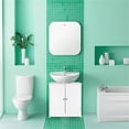 thumbnail image 6 of Bathroom Wall Cabinet, Space Saver Storage Cabinet, Medicine Cabinet with 2 Door and Adjustable Shelves, Cupboard,Storage Furniture, 6 of 6
