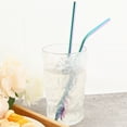 thumbnail image 4 of 18/10 Stainless Steel Straw Set Reusable Drinking Straw High Quality Metal Colorful Straw With Cleaner Brush Bar Party Accessory 5Pcs Green, 4 of 6