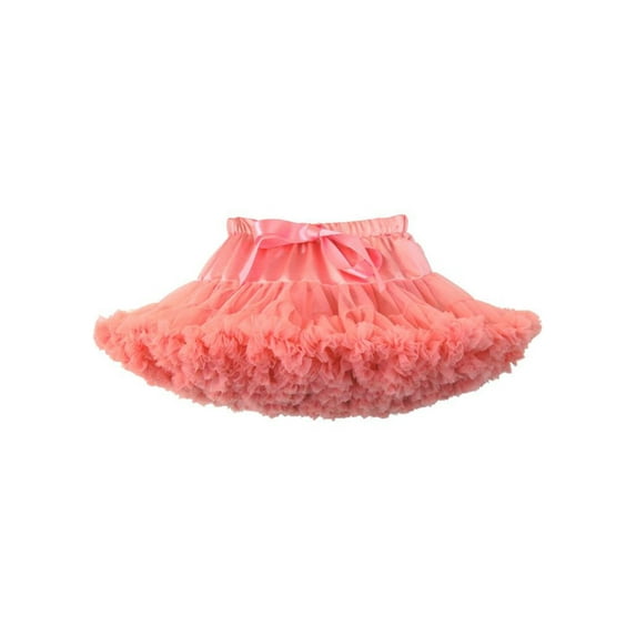 0-10 Years Baby Girls Tutu Skirt Solid Color Princess Tulle Skirt with Bowkot