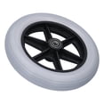 thumbnail image 1 of Roue avant pour fauteuil roulant 10 pouces, roulette de déambulateur, pneu anti-crevaison, accessoire 12 mm 10 x 2 6001, 1 of 4