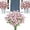 Pink, variant on Schedulety Artificial Flowers, UV Resistant & Waterproof, Artificial Flowers for Home Garden Decor (Purple, 6pcs/1bunch)