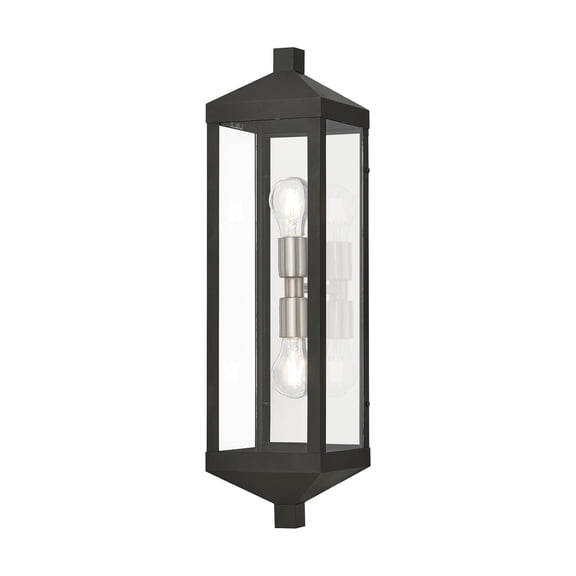 Livex Lighting - Nyack - 2 Light Outdoor Wall Lantern in Mid Century Modern