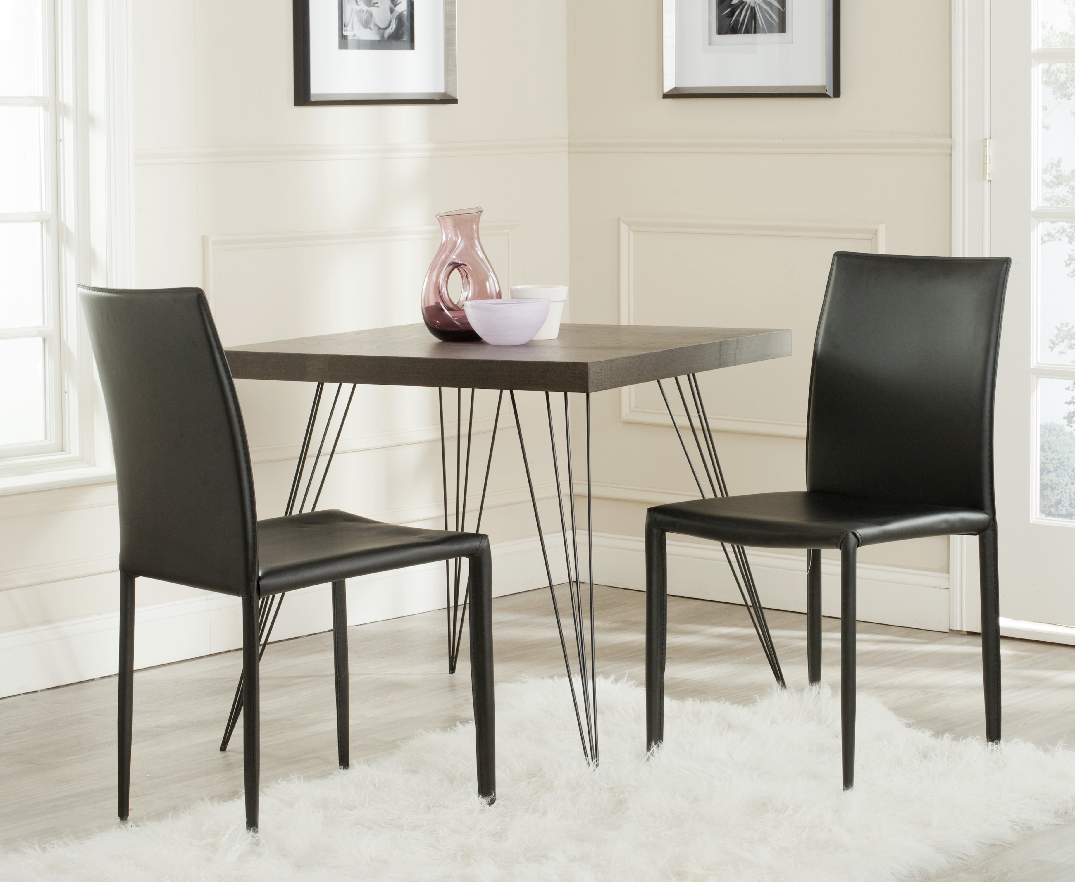 Safavieh Karna Modern Fully Upholstered Dining Chair, Set of 2 ...