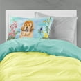 thumbnail image 2 of Tibetan Mastiff Spring Fabric Standard Pillowcase, 2 of 2