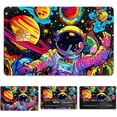 thumbnail image 1 of Pegatina protectora para tarjeta de crédito, débito, impermeable, resistente a arañazos y atractiva. 4 estilos personalizados para tarjetas de transporte (Astronauta)., 1 of 8
