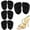 Black*4pairs, variant on Metatarsal Pads for Women Ball of Foot Cushions Soft Shoe Inserts for High Heels