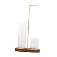 thumbnail image 1 of Soporte de incienso para palos anti cenizas voladoras multifuncionales fáciles de usar quemador de incienso elegante para oficinas de dormitorios Marrón, 1 of 8