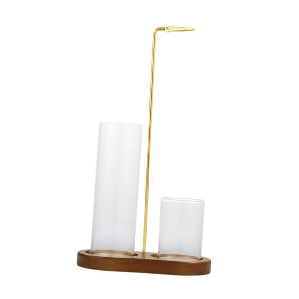 Soportista de incienso para palos anti cenizas volando fáciles de usar con elegantes decoración del hogar conveniente, única para habitaciones para Marrón