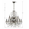 thumbnail image 5 of Crystorama Butler 29" W English Bronze 12-Light Crystal Chandelier, 5 of 7