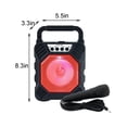 thumbnail image 3 of Portable Bluetooth Speakers with Subwoofer New Bluetooth Speaker with Microphone Outdoor Bluetooth Subwoofer Speaker Cool Rgb Luminous Light Effect Wireless Bluetooth Speaker, 3 of 6