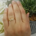 thumbnail image 4 of Dazzlingrock Collection 0.15 Carat (ctw) 18k Round Cut Diamond Ladies Engagement Bridal Promise Ring, Yellow Gold, Size 6.5, 4 of 5