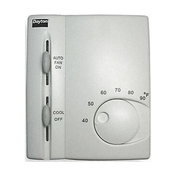 Dayton Low Voltage Thermostat, Hardwired, 24VAC 1UHE7