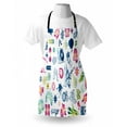 thumbnail image 3 of Music Apron Modern Design Boy Teenager Guitarist with Butterflies Playstation Ombre Digital Image, Unisex Kitchen Bib Apron with Adjustable Neck for Cooking Baking Gardening, Multicolor, by Ambesonne, 3 of 3