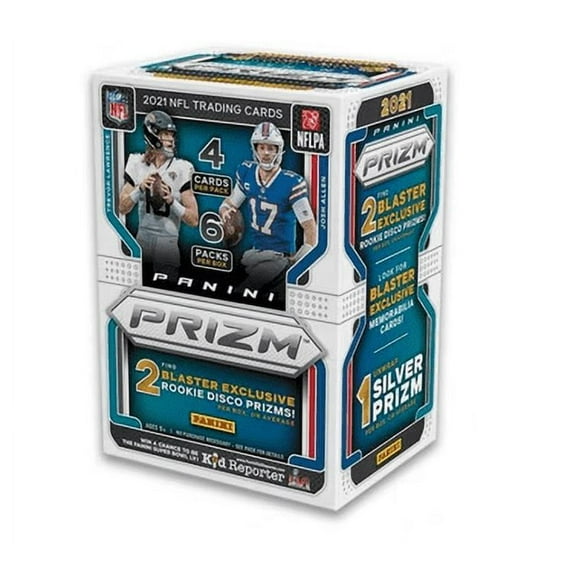Panini Prizm Football Trading Cards 2021 Blaster Box (6 Packs, 4 Cards Per Pack)