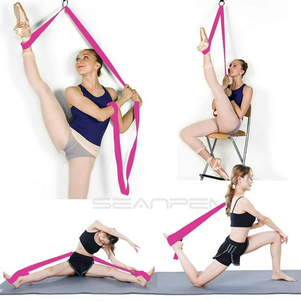 Banda para estirar las piernas - para mejorar el estiramiento de las piernas - Fácil instalación en la puerta - Equipo perfecto para el hogar para ballet, danza y ejercicios de gimnasia Correa de