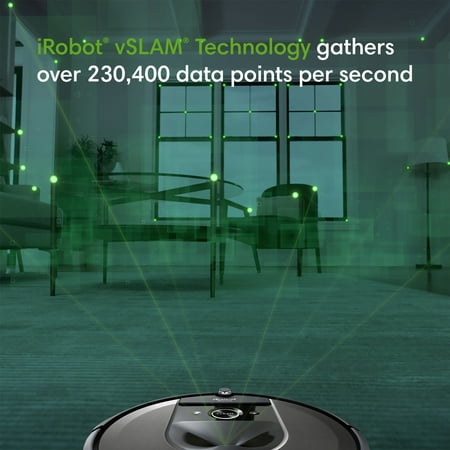 iRobot - Roomba i7 Wi-Fi Connected Robot Vacuum - Charcoal