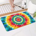 thumbnail image 4 of Rainbow Tie Dye Mandala Pattern Bathroom Rugs Mat,Non Slip Microfiber Bathroom Rug,Rubber Backing,Soft Bathroom Mats for Bathroom Floor,Tub and Shower,17x30in(43x75cm), 4 of 5