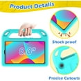thumbnail image 3 of AVAWO for TCL Tab 8 LE (9137w) / WiFi (9132x) 2023 Case for Kids, Boys and Girls EVA Handle Stand Shockproof Cover - Cyan, 3 of 7