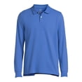 thumbnail image 6 of George Men's Pique Polo Shirt with Long Sleeves, Sizes S-3XL, 6 of 6