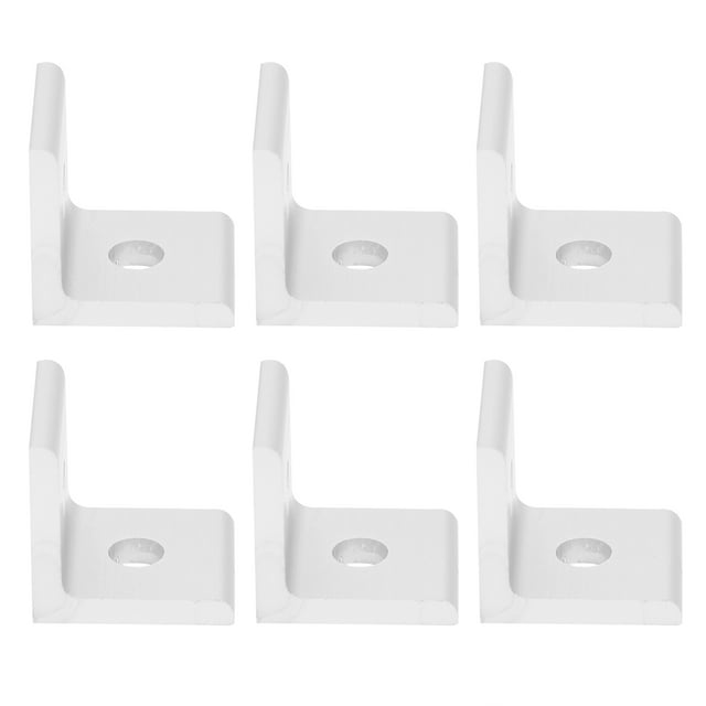 Angle en Aluminium, 10Pcs L Support de Coin de Support Joint Angle Droit Fixation de Support de Coin en Forme de L, Supports de Quincaillerie
