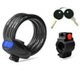 thumbnail image 4 of Universal Bike Lock Anti-Theft With 2 Keys For Bicycle Motorcycle Security Lock 1m Steel Rope Cable, 4 of 7