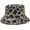 Leopard Blue, variant on Stylish Bling Sequin Bucket Hats for Women Men Leopard Fisherman Cap Outdoor Shiny Dance Party Hats Black White
