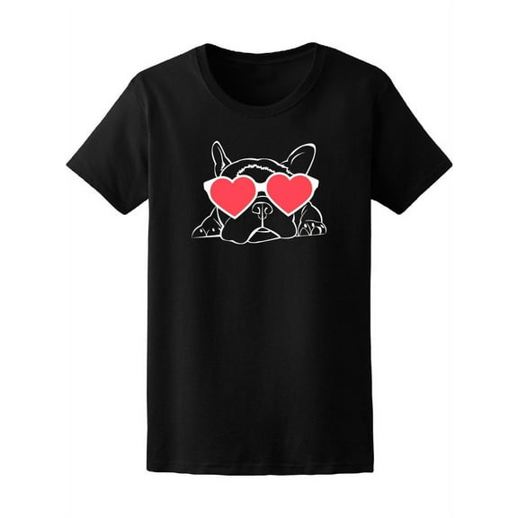 Dog Breed Cute Bulldog French T-Shirt Women -Image by Shutterstock, Female x-Large