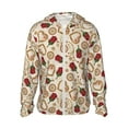 thumbnail image 1 of KLL Saint-Valentin Imprimé Rose Hommes Femmes UPF 50+ Protection Solaire Veste à Capuche Extérieure Manches Longues Pêche Randonnée Performance Chemise-Petit, 1 of 7
