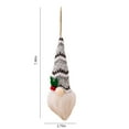 thumbnail image 3 of Xihbxyly Adornos Colgantes de Gnomo con Luz Led, Muñeco de Papá Noel Sin Rostro, Adornos para Árbol de Navidad, Decoración para Corona de Chimenea, Decoración Navideña para El Hogar, Tamaño 19 X 7 Cm, 3 of 7