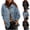 Black, variant on Denim Jacket for Women Long Sleeve Jean Jacket Solid Color Loose Pocket Button Jacket Coat