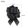 thumbnail image 2 of Uxcell 5 piezas de lazos grandes de 4 pulgadas, lazos de regalo brillantes negros para fiestas, 2 of 6