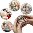 thumbnail image 5 of Mini Kalimba Thumb Piano, Solid Wood 8 Keys Finger Piano, Portable Marimba Musical Thumb Piano with Lanyard, Valentines Gift for Kids Adults Beginners, 5 of 7