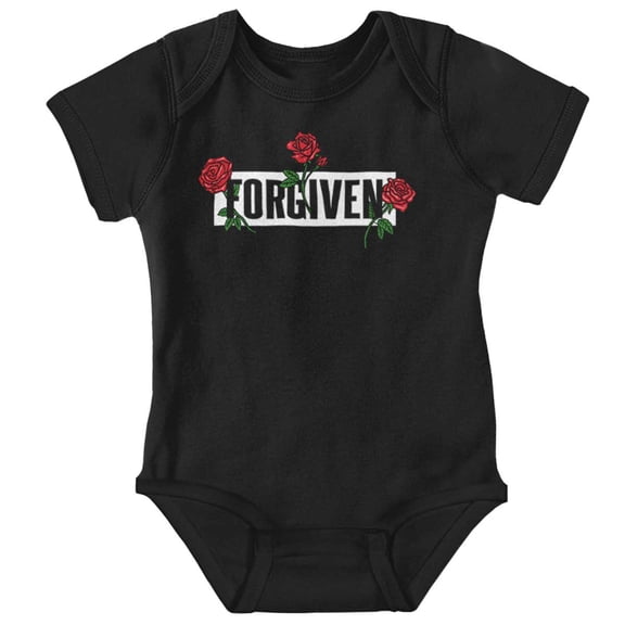 Urban Streetwear Forgiven Roses Romper Boys or Girls Infant Baby Brisco Brands NB