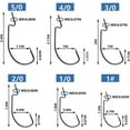 thumbnail image 2 of Worm Fishing Hooks Offset Bass Hooks 3X Strong Wide Gap Barb Hooks for Soft Plastic Baits Jig Fish Hooks Bass Trout Freshwater Saltwater Fishing Hooks, 2 of 7