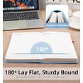 thumbnail image 2 of Lined Journal Notebook, 365 Pages, A5 Leather Journal for Writing, Hardcover Notebook with 100GSM Thick Paper, College Ruled, Daily Journal for Women & Men, Travel, Work, School, Note Taking, Blue, 2 of 7