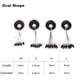 thumbnail image 4 of Tapón de goma 10 piezas tapones de pesca tapón de goma negro espacio de pesca frijoles carpa flotado Abanopi Tapón de goma, 4 of 5