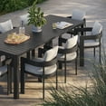 thumbnail image 5 of Modway Tahoe Aluminum 9-Piece Dining Set With Extendable Table in Gray White, 5 of 7