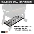 thumbnail image 3 of Iron Forge Tools Pellet Grill Storage Shelf Compatible with Traeger Pro 780 and Traeger Ironwood 885 Accessories - Black Powder Coated Steel Shelf for BBQ Pellet Storage Container, 3 of 7