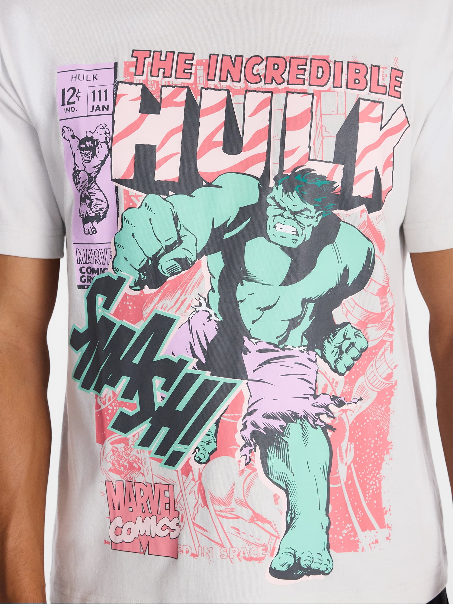 Marvel Comics Men's and Big Men's Hulk Smash Graphic Tee, Sizes S-3XL