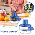 thumbnail image 2 of Electric Fruit Vegetable Peeler， USB Rechargeable， One-Touch Automatic Peeling， Portable Kitchen Gadget, 2 of 8