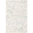 thumbnail image 2 of Unique Loom Whimsy Kids Collection Area Rug - Safari Animals (3' 11" x 5' 11" Rectangle Ivory/Light Blue) Perfect For Kids Bed Room/Nursery Room/Living Room/Class Room/Play Room, 2 of 5