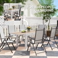 thumbnail image 4 of Outsunny 31.5"/63" Extendable Outdoor Dining Table with Aluminum Frame, 4 of 10