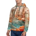 thumbnail image 2 of KLL Fantasy Underwater Jellyfish Print Mens Hoodie Long Sleeve Casual Pullover Hooded Sweatshirt Fashion Drawstring Hoodies with Pocket-3X-Large, 2 of 6