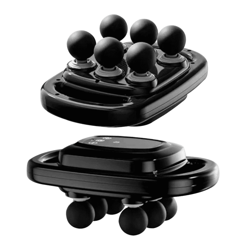 6 Head Massage Gun, Electric Massage Tools, Deep Percussion Massager with 9 Modes & 9 Speed for Neck, Back, Shoulders, Legs Relief & Relax, 40KG Thrust, 10-Min Auto Timer