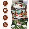 thumbnail image 7 of Grey Green Snowman Christmas Round Tablecloth, Fitted Table Cover with Elastic for 36"-44" Round Tables, Xmas Tree Snowflake Winter Table Cloth Outdoor Indoor Dinning Party Waterproof Tablecloths, 7 of 7