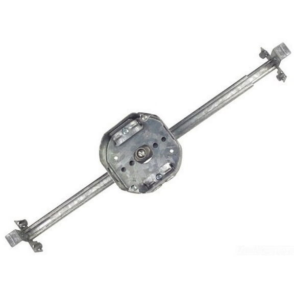 Thomas & Betts Steel Octagon Electrical Box Steel City - Adjustable, 4 x 4 in, 1.5 in, Silver