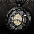 thumbnail image 1 of Reloj de bolsillo, 1 pieza, movimiento de cuarzo, reloj de bolsillo analógico ahuecado, reloj de bolsillo clásico, solución innovadora, 1 of 9